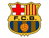 Dibujo Escudo del F.C. Barcelona pintado por senti984