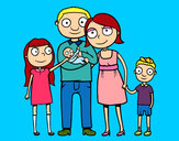 Dibujo Familia unida pintado por BRAIAN100