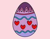 Dibujo Huevo con corazones pintado por antopaz