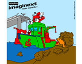 Dibujo Imaginext 10 pintado por DGAC