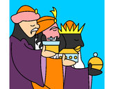 Dibujo Los Reyes Magos 3 pintado por LUCECITAR
