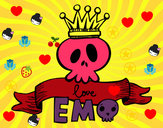 Dibujo Love Emo pintado por po0ko0yo0