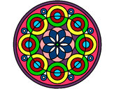 Dibujo Mandala 35 pintado por gesto81