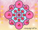 Dibujo Mandala con redondas pintado por nicname