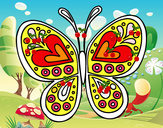 Dibujo Mandala mariposa pintado por Daniela3
