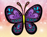 Dibujo Mandala mariposa pintado por LUZ1387