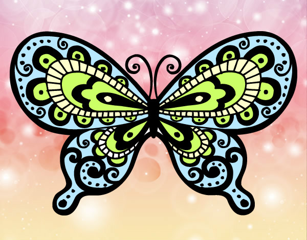 Dibujo Mariposa bonita pintado por keith