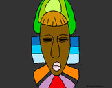Dibujo Máscara africana pintado por amalia