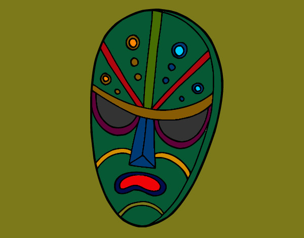 Dibujo Máscara enfadada pintado por pokemona
