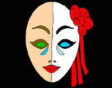 Dibujo Máscara italiana pintado por amalia
