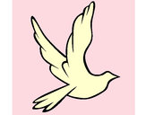 Dibujo Paloma de la paz al vuelo pintado por Eddarosa