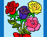 Dibujo Ramo de rosas pintado por antopaz