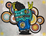 Dibujo Robot Rock and roll pintado por miguelAFG