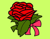Dibujo Rosa, flor pintado por deharrysty