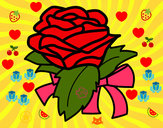 Dibujo Rosa, flor pintado por doramoreno
