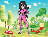 Dibujo Superheroina pintado por Millax