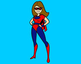 Dibujo Superheroina pintado por Milucha15