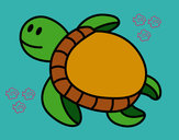 Dibujo Tortuga nadando pintado por zarina