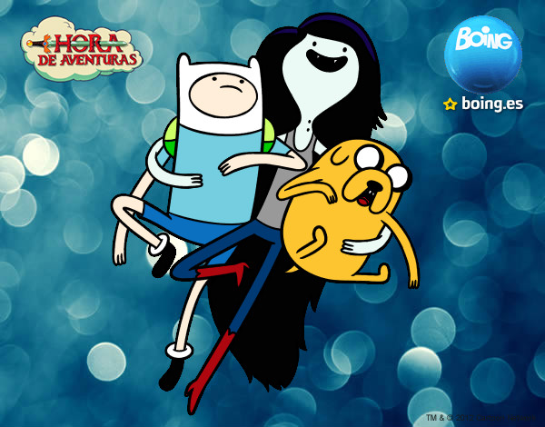 Finn,Jake y Marceline