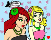 Dibujo Barbie y su amiga 1 pintado por bexi