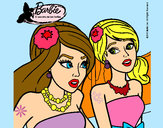 Dibujo Barbie y su amiga 1 pintado por leslia
