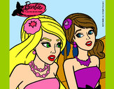 Dibujo Barbie y su amiga 1 pintado por Michell12