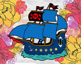Dibujo Barco pirata pintado por Eritz
