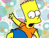 Dibujo Bart 2 pintado por elias
