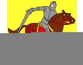 Dibujo Caballero a caballo IV pintado por DanyLongo