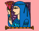 Dibujo Cleopatra pintado por amalia