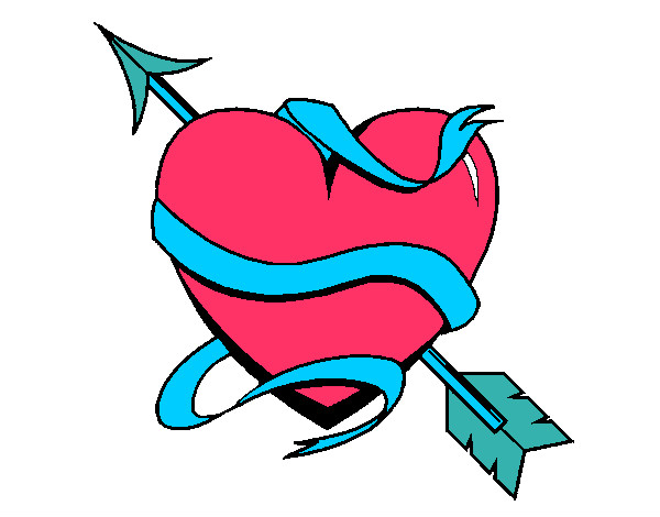 Dibujo Corazón con flecha III pintado por LaGotika