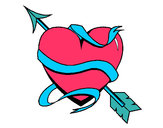 Dibujo Corazón con flecha III pintado por LaGotika
