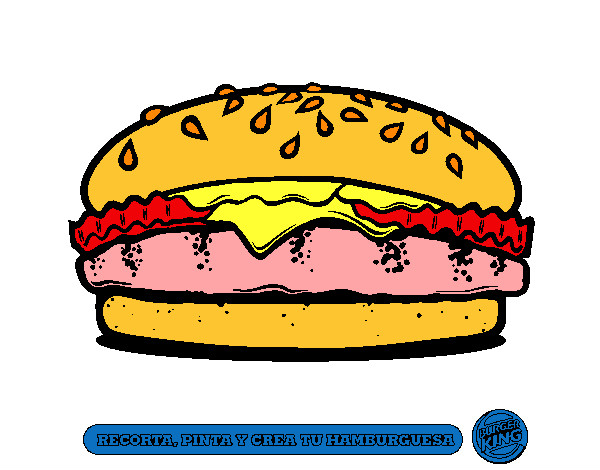 Dibujo Crea tu hamburguesa pintado por babykaly06