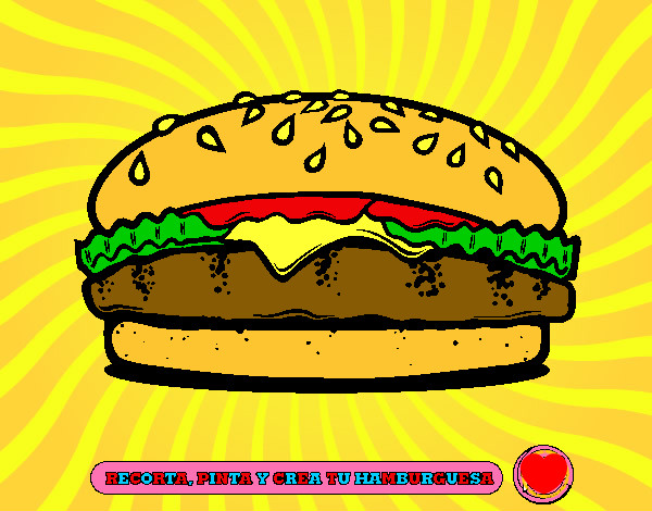 Dibujo Crea tu hamburguesa pintado por rita6