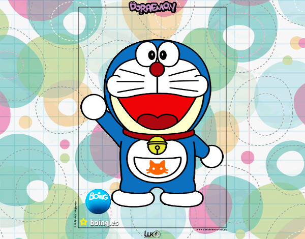 Dibujo Doraemon pintado por valetina77