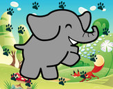 Dibujo Elefante bailarín pintado por Patty0015