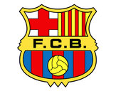 Dibujo Escudo del F.C. Barcelona pintado por Hugoregala