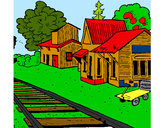 Dibujo Estación de tren pintado por nicker11