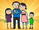 Dibujo Familia unida pintado por CaroStyles