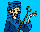 Dibujo Faraón enfadado pintado por amalia