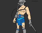 Dibujo Gladiador pintado por amalia
