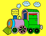 Dibujo Locomotora de vapor pintado por lisandy