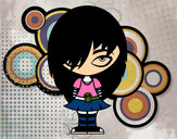 Dibujo Look Emo pintado por fabricio_2