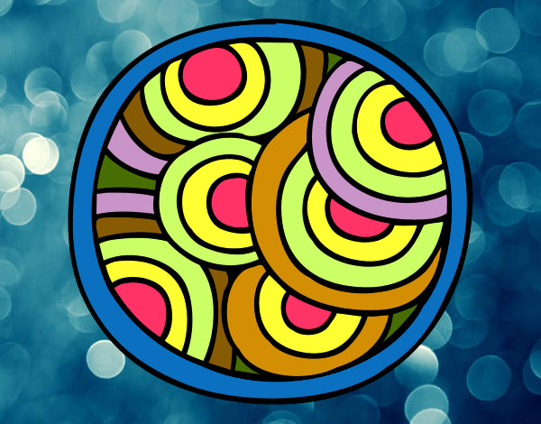 Dibujo Mandala circular pintado por 433570