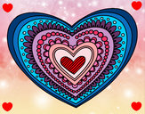 Dibujo Mandala corazón pintado por Ultralili2
