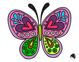 Dibujo Mandala mariposa pintado por Gisselle09