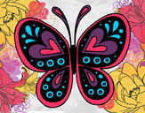 Dibujo Mandala mariposa pintado por PAOLA13