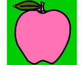 Dibujo manzana pintado por Graciela58
