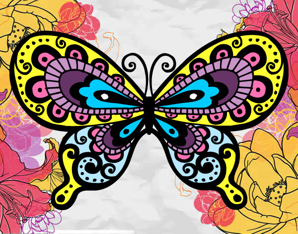 Dibujo Mariposa bonita pintado por amaliasoli