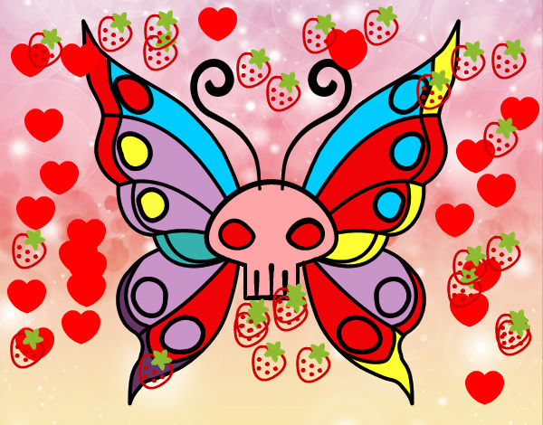Dibujo Mariposa Emo pintado por Yeirale